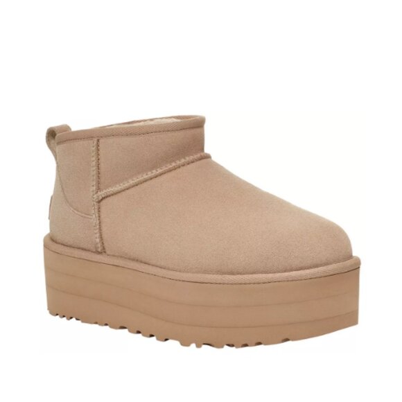 Women's UGG Classic Ultra Mini Platform (Sand) Boots - NEW! - Picture 6 of 6